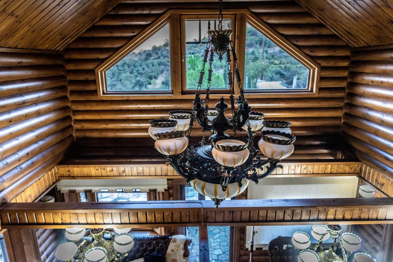 *2 Bdr Log House /Mountains/Queen Bed/Fireplace Gourri Luaran gambar