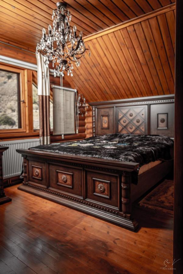 *2 Bdr Log House /Mountains/Queen Bed/Fireplace Gourri Luaran gambar