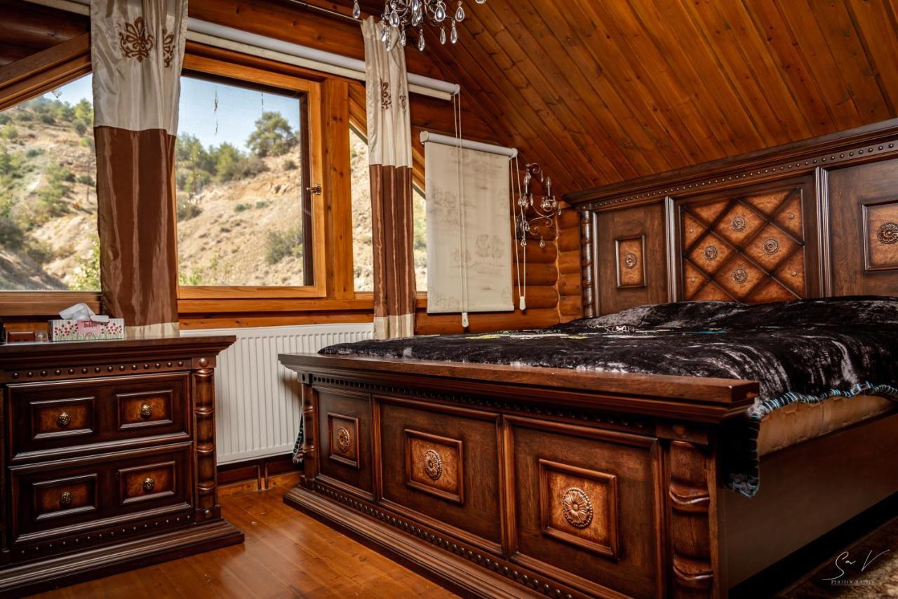 *2 Bdr Log House /Mountains/Queen Bed/Fireplace Gourri Luaran gambar